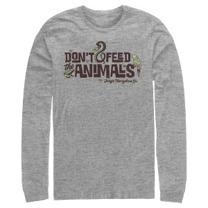 Men's Jungle Cruise Don't Feed The Animals Logo Long Sleeve Shirt - 1 of 4