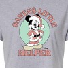 Women's - Disney - Santas Little Helper Cropped Graphic T-Shirt - 2 of 4