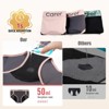 CARER Period Underwear for Women Girl Leak-proof Panties for Women Incontinence Menstrual Hipster - Mild Absorbency 3pk (Black, Gray, Pink) - 2 of 4