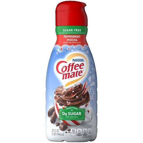 Coffee Mate Sugar Free Peppermint Mocha Liquid Coffee Creamer - 1qt Target