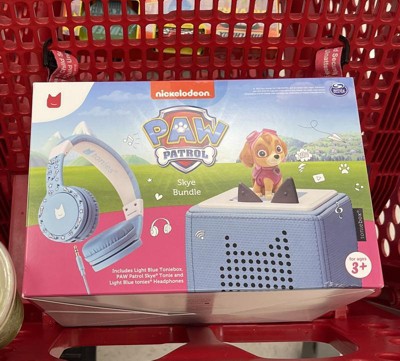 Tonies Paw Patrol Toniebox Audio Player Starter Set with Chase, for Kids  3+, Light Blue, Weight: 3 lbs 