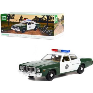 1975 Plymouth Fury Green and White "Capitol City Police" 1/18 Diecast Model Car by Greenlight - 1 of 3
