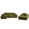 XIZZI Modular Sectional Sofa Couch, L/U-Shape Upholstered Couch, Modern Minimalist Couches for Living Room, Free Combination Deep Seat Corner Couch - 2 of 4