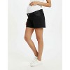 Women's Under the Belly  Cut Off Denim Maternity Short | Motherhood Maternity - 3 of 4