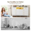 Dresser for Bedroom, 8 Drawer Dresser with Power Outlet, 55" Tv Stand Large Dresser Wooden with Led Light - 3 of 4
