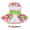 Doggie Design Pink Hawaiian Floral Dog Harness Dress with Matching Leash - 3 of 4