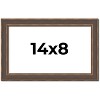 PosterPalooza | Photo Size Elegant Brown Picture Frame - UV Acrylic, Foam Board Backing, Hanging Hardware - 2 of 4