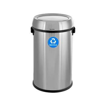 23 Gallon / 87 Liter Semi-Round Open Top Trash Can