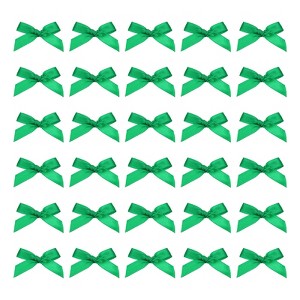 Unique Bargains Gift Packaging Accessories Mini Ribbon Bows for Fabric Craft DIY 50 Pcs - 1 of 4