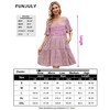 Women's Maternity Casual Dress  Flowy Floral Print, Ruffle leeves - 4 of 4