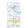 Hudson Baby Cotton Flannel Receiving Blankets Bundle, Safari Friends, One Size - 2 of 4