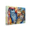 Trademark Fine Art -Oxana Ziaka 'Owls' Canvas Art - 4 of 4
