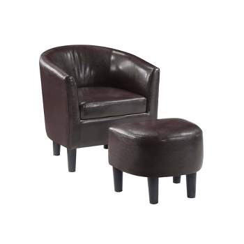 Take a Seat Churchill Accent Chair with Ottoman - Breighton Home