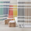 Sapphtopaz Waffle Weave Shower Curtain with 3M Water Repellent, Modern Stripe Design Fabric Shower Curtain for Bathroom, 72x72" Bathroom Decor - 4 of 4