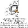Amerock Glacio Oval Cabinet or Furniture Knob - 4 of 4