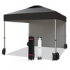 10x10FT Commercial Pop Up Canopy - Portable Tent w/Vented Top, 1 Sidewall & Sandbags - 2 of 4