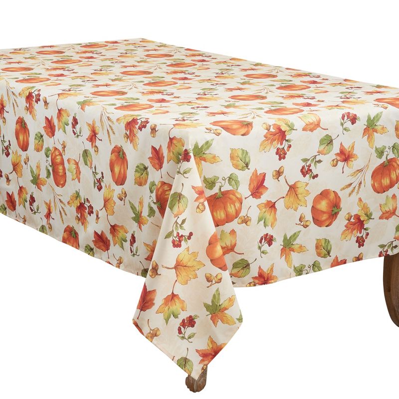Saro Lifestyle Fall Tablecloth With Pumpkin Design, 3 of 6