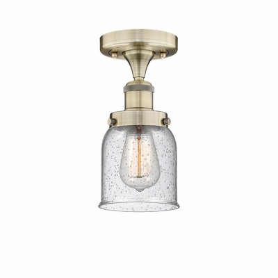 Bell - 1 Light Semi-Flush Mount In Industrial Style-8.25 Inches Tall and 6.5 Inches Wide