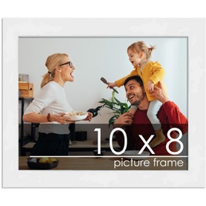 PosterPalooza | 10x8 Wood Frame with UV Acrylic, 6 Finishes: Black, White, Bronze, Silver, Wood, Mahogany - 1 of 4