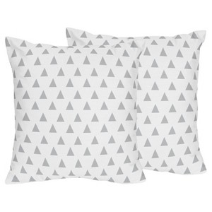 Gray & White Throw Pillow - Sweet Jojo Designs , Gray White