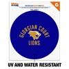 Georgian Court University Lions Logo  Automotive Car Window Locker Circle Bumper Sticker - 2 of 4