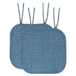 Aria Memory Foam Non-Slip Chair Cushion with Ties by Sweet Home Collection® - 1 of 4