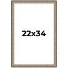 PosterPalooza | Ornate Silver Picture Frame - UV Acrylic, Foam Board Backing, Hanging Hardware - 2 of 4