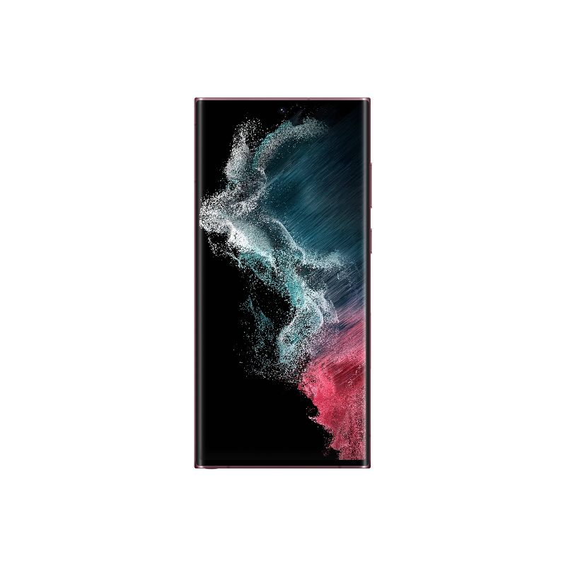 Samsung Galaxy S22 Ultra 5G Unlocked (128GB) Smartphone - Burgundy, 3 of 29