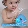 Joyfy Baby Bath Toy Whale Sprinkler, Light Up Bathtub Water Toys – Water Spraying, Vibrant Colorful Lights, Gift for Babies & Toddlers 6 Months+ - 2 of 4