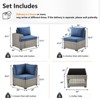 Outdoor Sectional Sofa Patio Furniture Sets with Thickened Cushions - 2 of 4