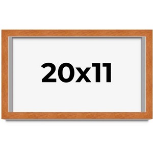 PosterPalooza | Modernist Brown Picture Frame - UV Acrylic, Backing Board, Hanging Hardware Included - 1 of 4