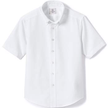 School Uniform Young Men's Short Sleeve Oxford Dress Shirt