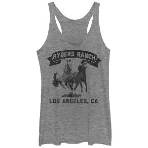 Women's Lost Gods Ryders Ranch LA California Racerback Tank Top - 1 of 3