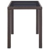 vidaXL Outdoor Dining Table Brown - 3 of 4
