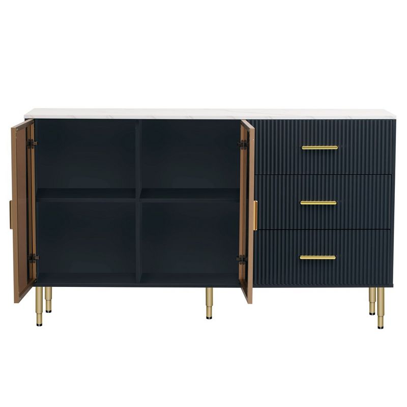 Modern Sideboard Buffet Cabinets Large Storage Space Multifunctional Storage Cabinet for Dining Living Room Entryway, 1 of 6