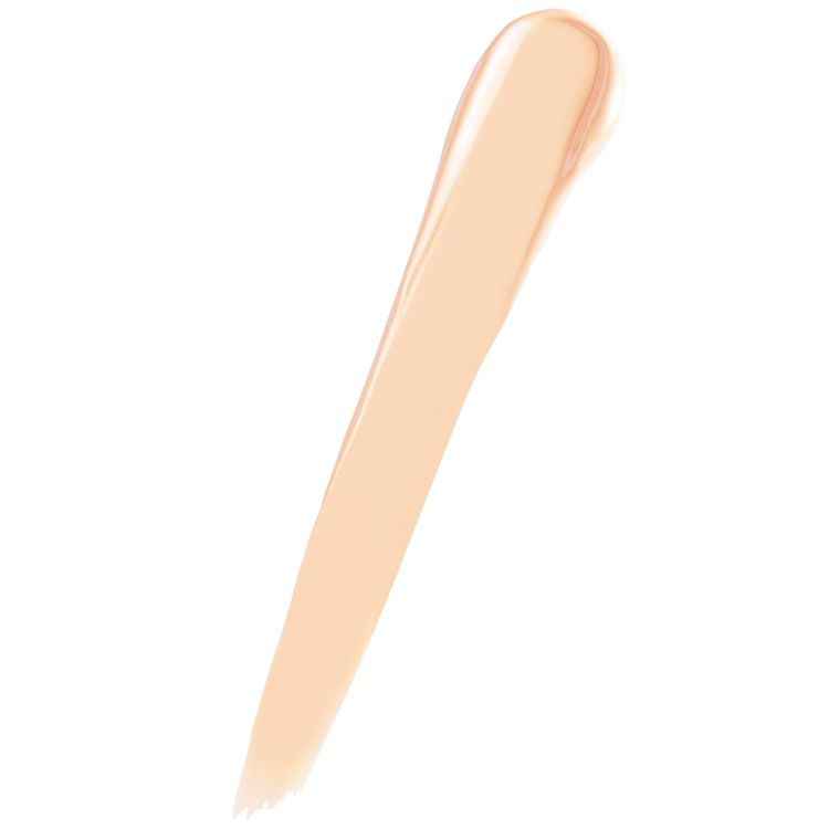 A swatch of concealer in a light ivory shade, shown with a smooth texture and creamy consistency.