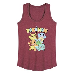 Women's - Pokémon - Kanto Starters Graphic Racerback Tank - 1 of 4