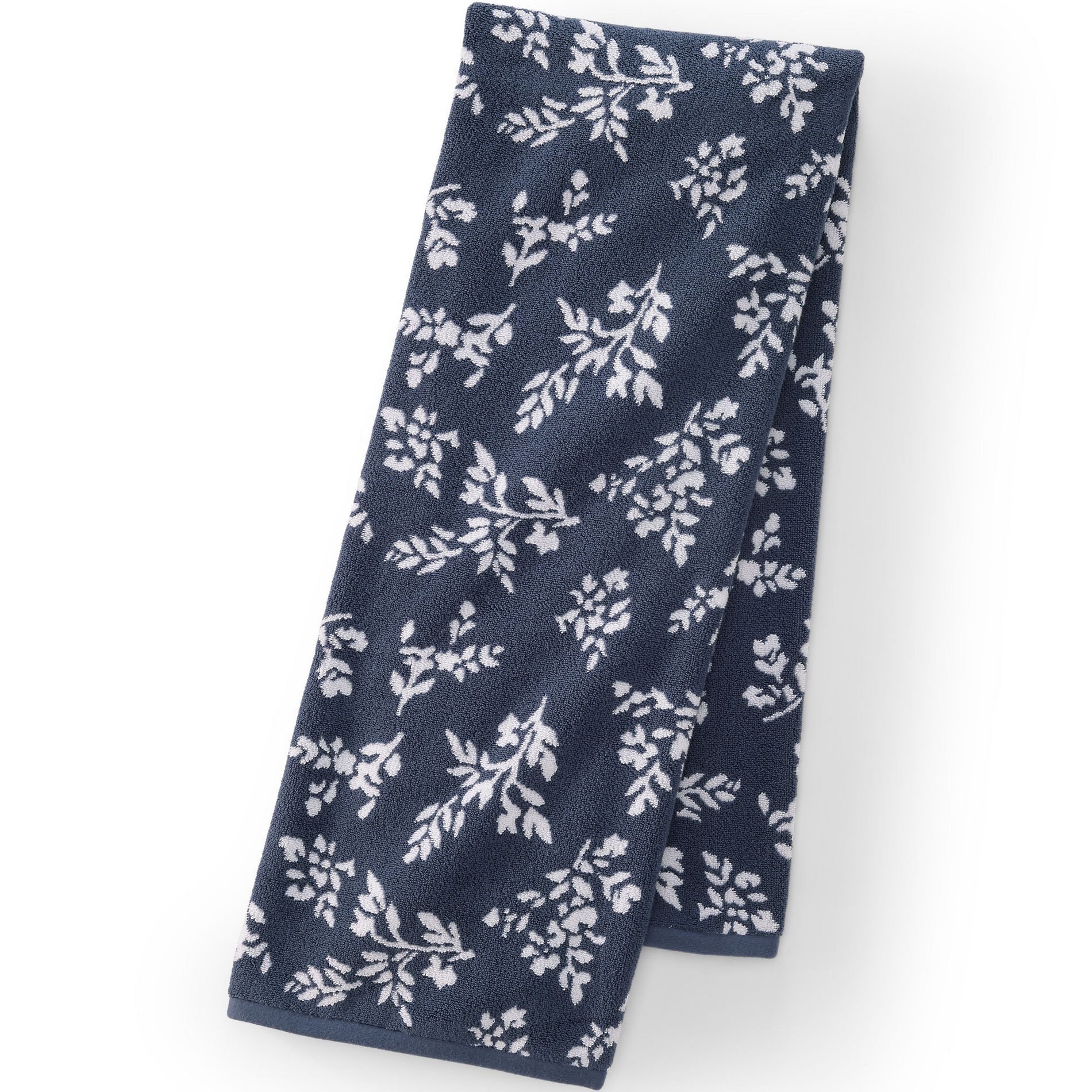 Lands' End Cotton Jacquard Bath Towel