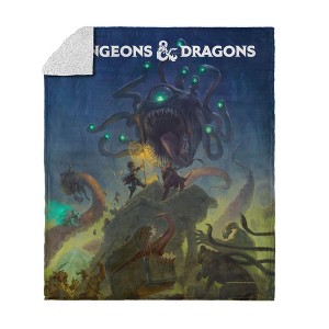 Hasbro Dungeons & Dragons Silk Touch Faux Shearling Throw Blanket 50x60 Inches - 1 of 4