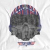 Top Gun Top Gun Helmet Adult T-Shirt White 2X Large - 2 of 4