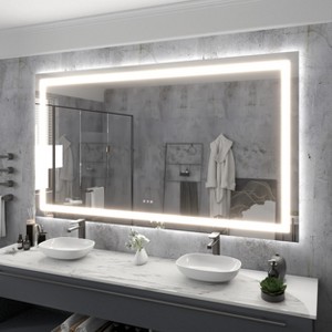 LED Front Light and Backlit Mirror - 1 of 4