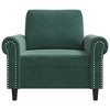 vidaXL Sofa Chair Dark Green 23.6 in. Velvet - 4 of 4