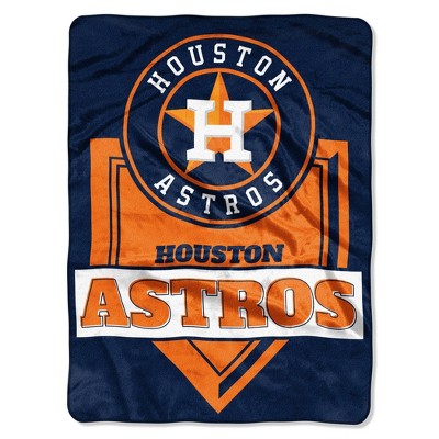 MLB Houston Astros Home Plate Raschel Throw Blanket