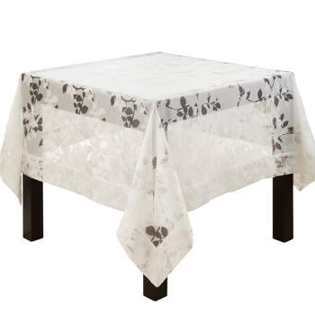 Saro Lifestyle Sheer Elegance Vine Design Tablecloth