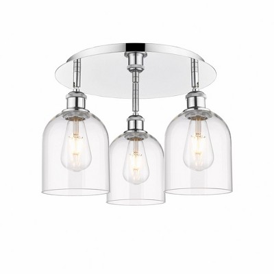 Bella - 3 Light Flush Mount In Industrial Style-10.5 Inches Tall and 17.25 Inches Wide