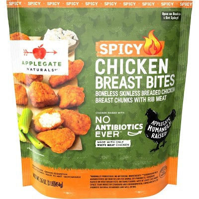 Applegate Natural Spicy Breaded Chicken Breast Bites - Frozen - 16oz