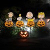 Peanuts 26in Peanuts PreLit PVC Pathway Markers 4count Great Pumpkin Gang, Orange - 2 of 2