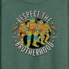 Women's - Teenage Mutant Ninja Turtles - Respect The Brotherhood Lightweight French Terry Wide Neck Long Sleeve Shirt - 2 of 4