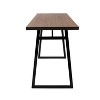 Geo Industrial Counter Table Black/Brown - LumiSource - image 2 of 4