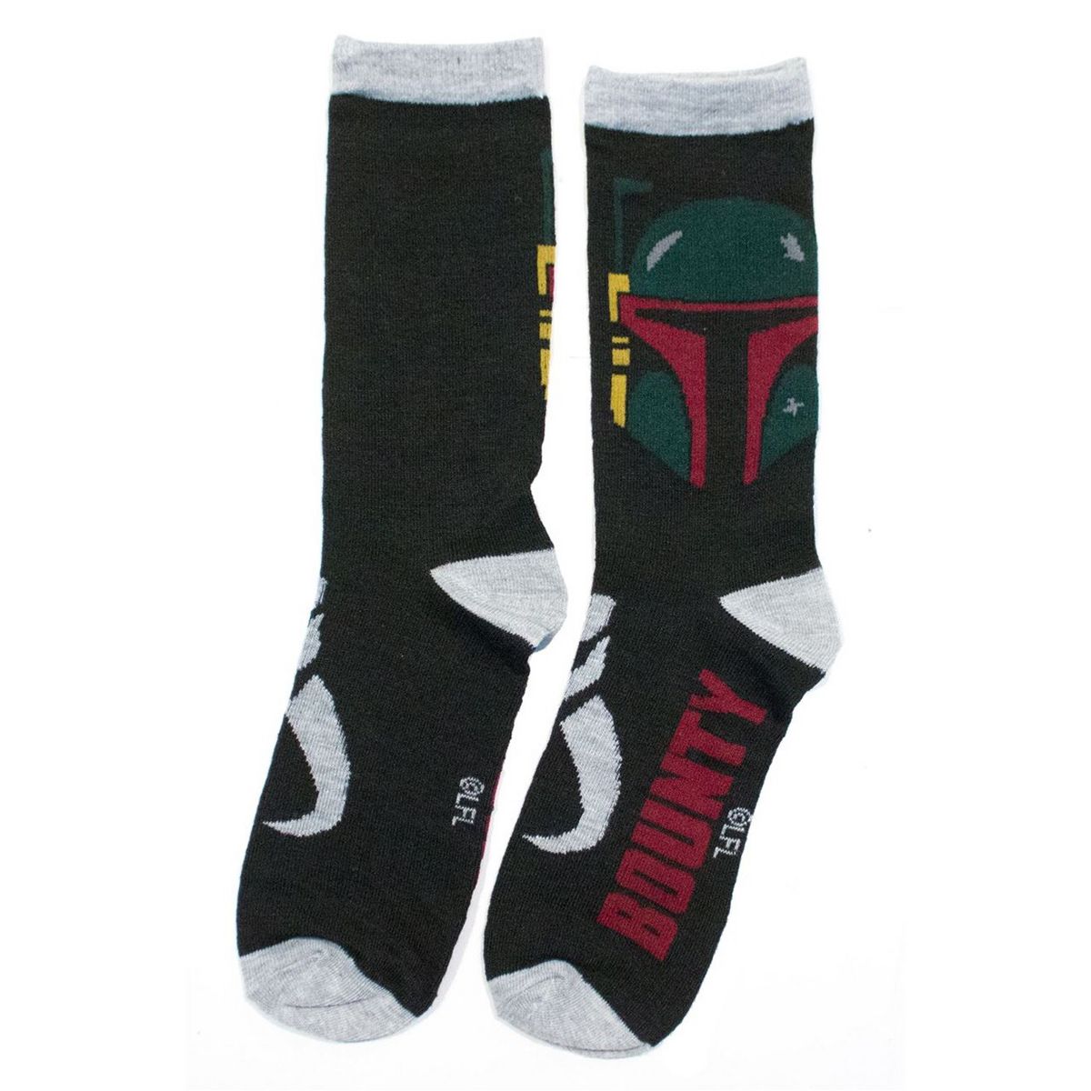 Mens Star Wars Boba Fett & Jedi Crew Socks 2-Pack - thumbnail 2